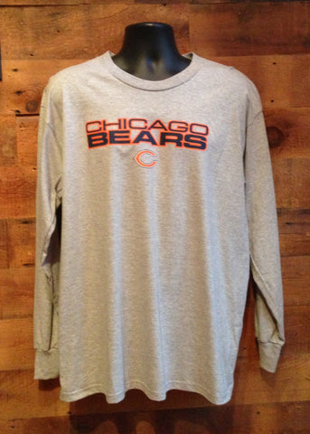 Men's Long Sleeve T-Shirt Chicago Bears Grey