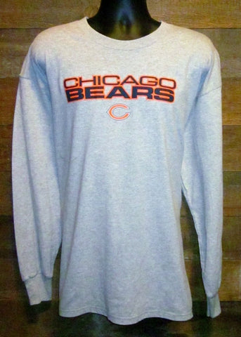 Men's Long Sleeve T-Shirt Chicago Bears C Grey NFL