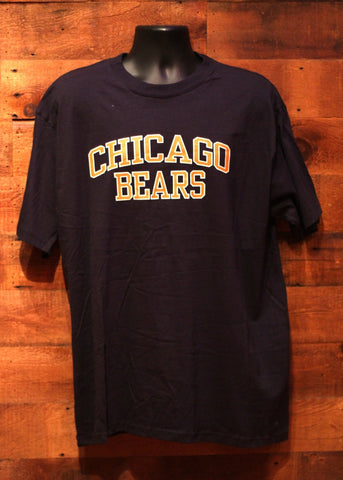 Men's T-Shirt Chicago Bears Navy with Orange Writing