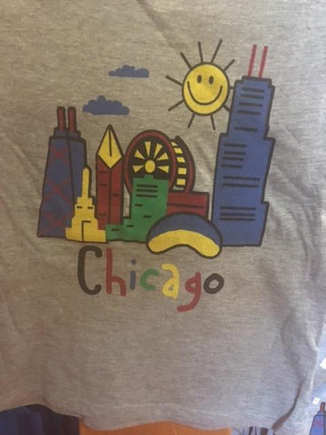 Kids Chicago Skyline Tee Shirt