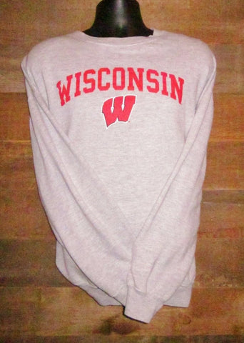 Youth Grey Wisconsin Sweatshirts
