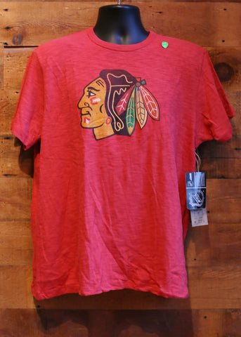 Men's T-Shirt Chicago Blackhawks Red with Logo